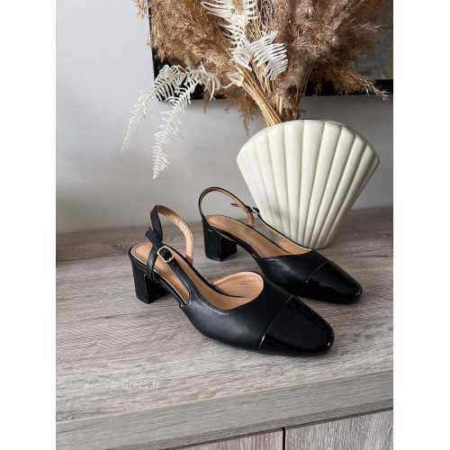 Escarpins slingback noirs