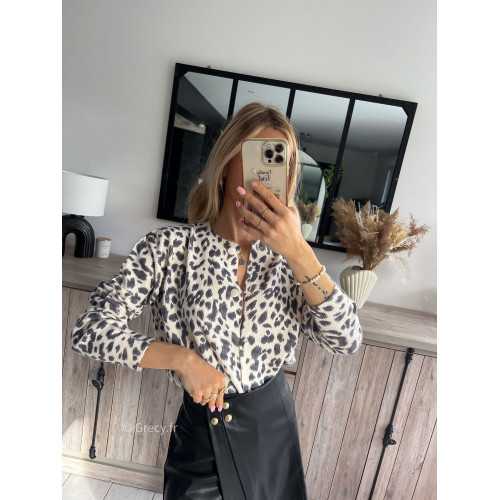 gilet cardigan leopard grecy mode tendance look outfit ootd printemps