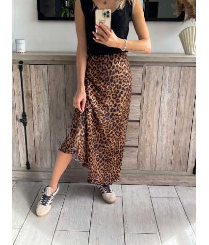 jupe longue leopard printemps été grecy mode outfit ootd look tendance