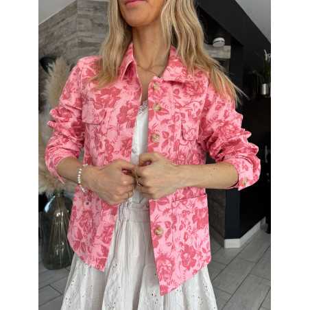 Veste en jean rose poudré hotsell