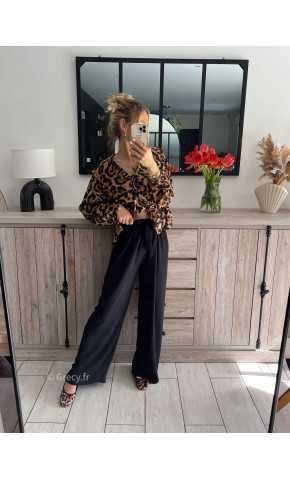 Pantalon fluide noir mode grecy tendance printemps été 2024 ootd fluide cérémonie chic