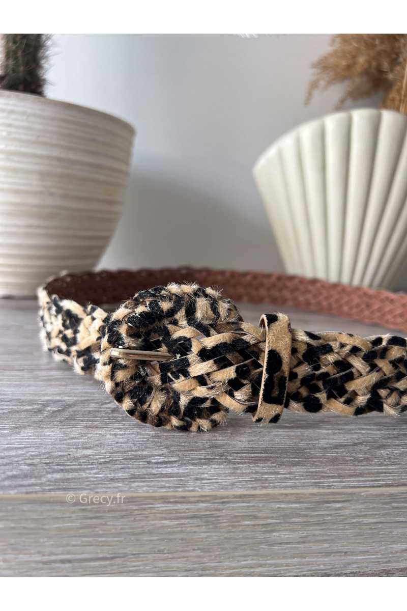 Ceinture leopard mango hotsell