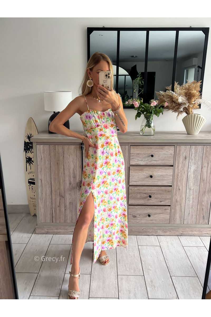 robe longue fleurie bridgeront house of cb grecy mode tendance look été 2024