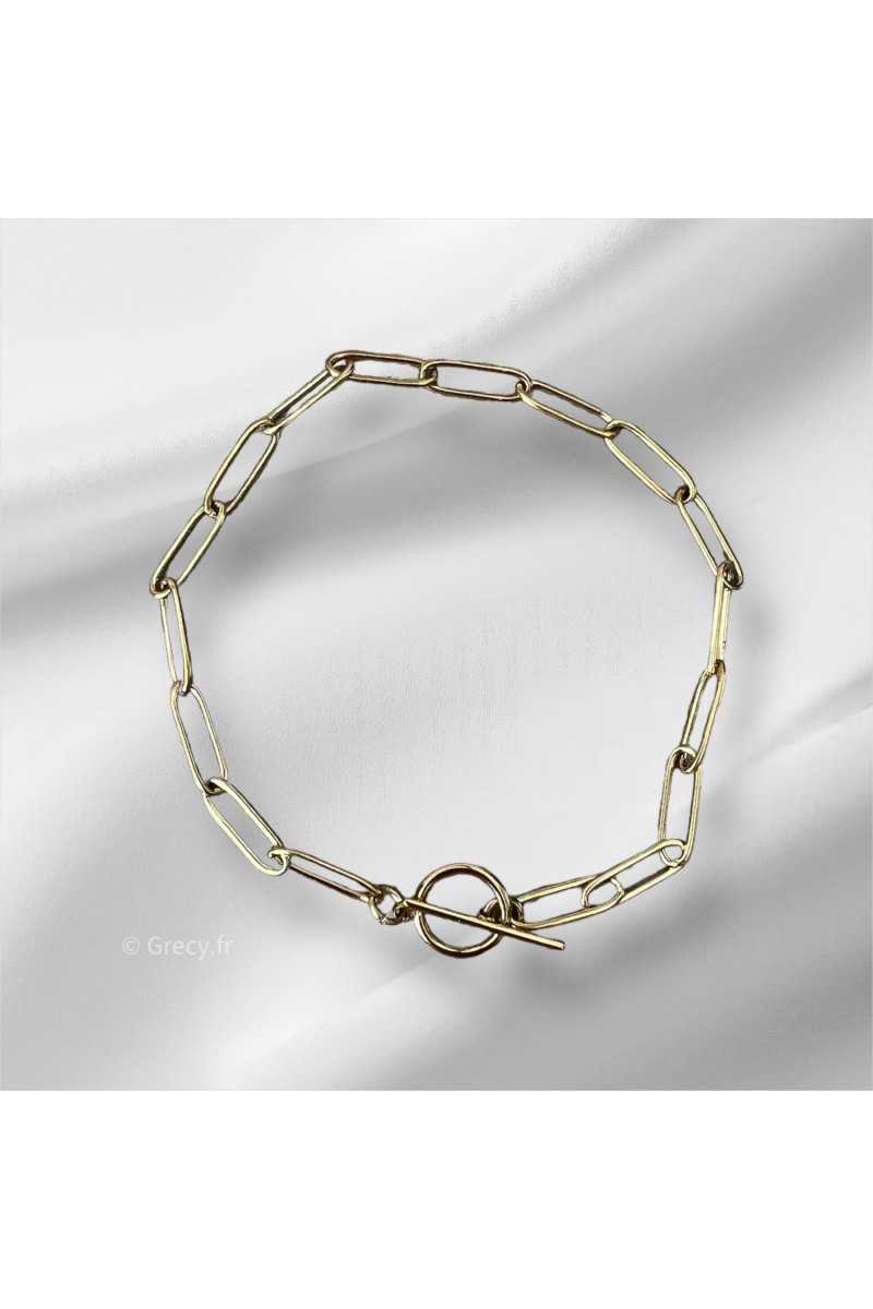 bracelet creation maille chaine charms pendentifs charm's grecy bijoux acier inoxydable