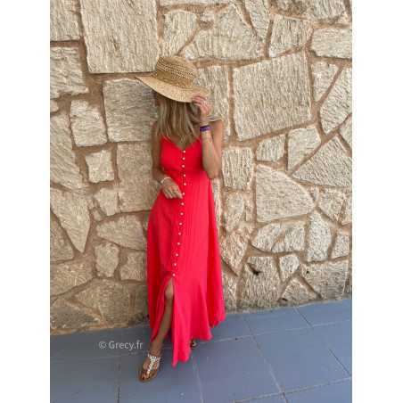Robe rouge longue ete hotsell