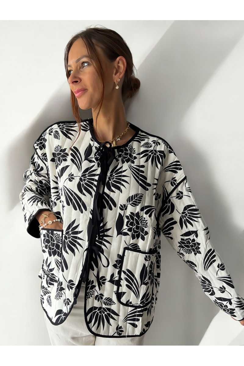 veste matelassée blanc noir automne hiver 2024 mode tendance grecy