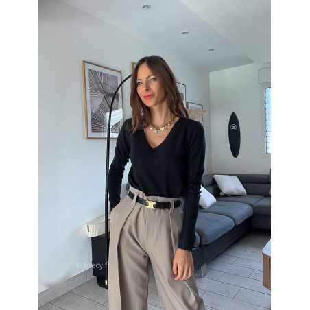 Tenue pull noir best sale