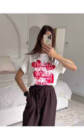 t-shirt coeur amor blanc look ootd outfit mode tendance grecy