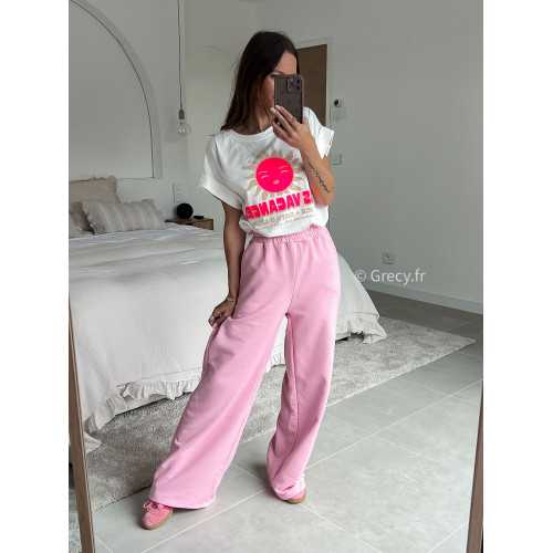 pantalon rose jogging printemps 2025 mode grecy tance look
