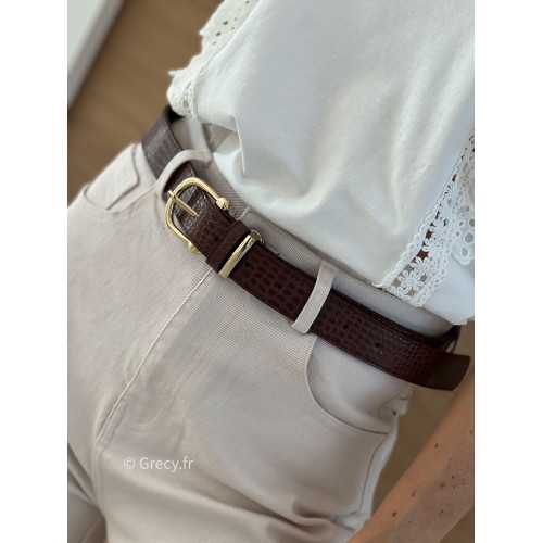 Ceinture marron foncée