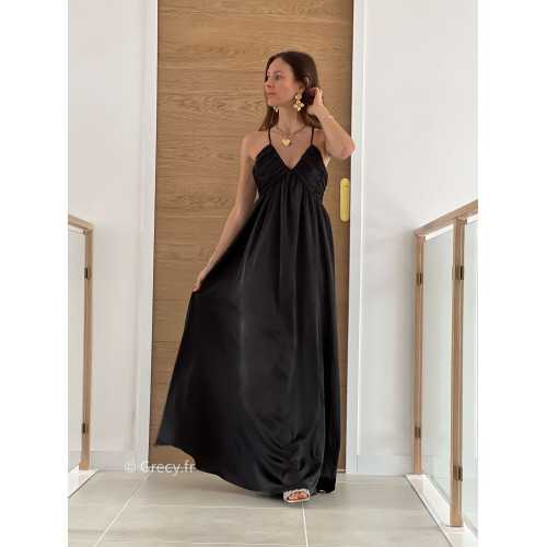 Robe longue cérémonie noire