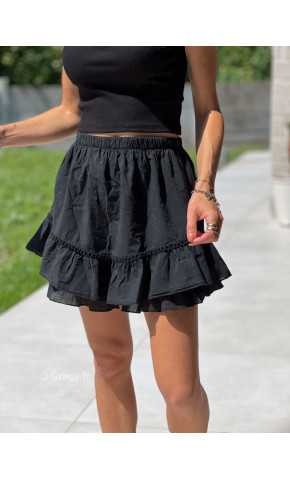 Jupe short noire mode tendance grecy printemps été 2025 basique intemporel