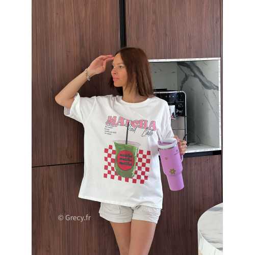 T-shirt Matcha mode tendance grecy printemps été 2025 basique intemporel