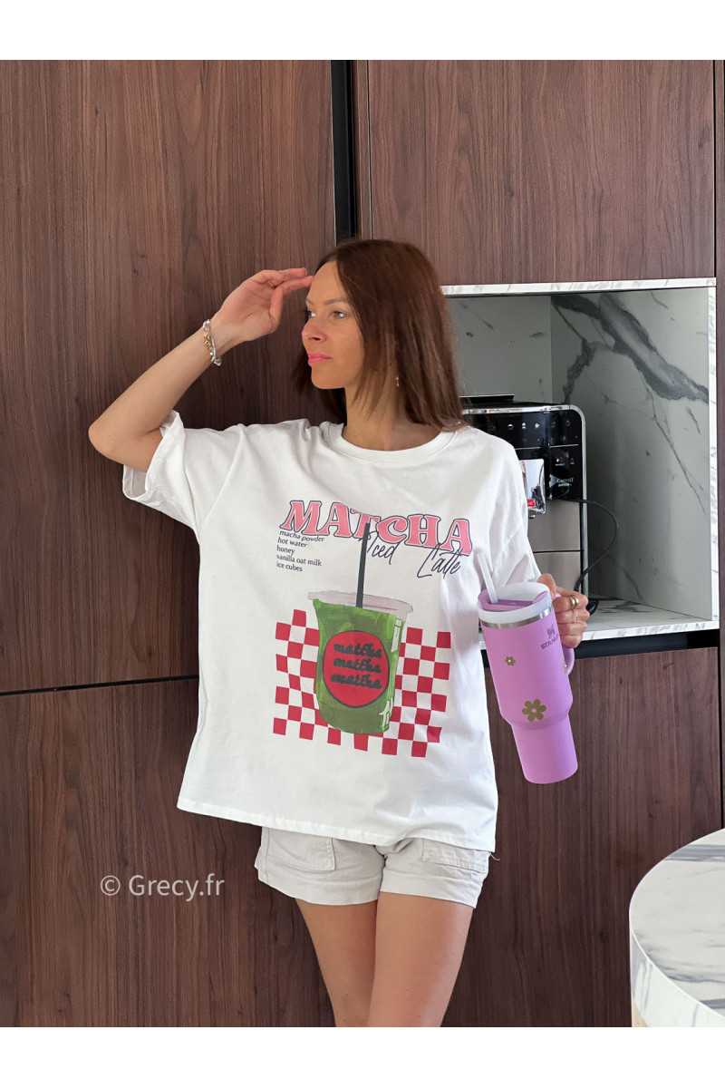 T-shirt Matcha mode tendance grecy printemps été 2025 basique intemporel