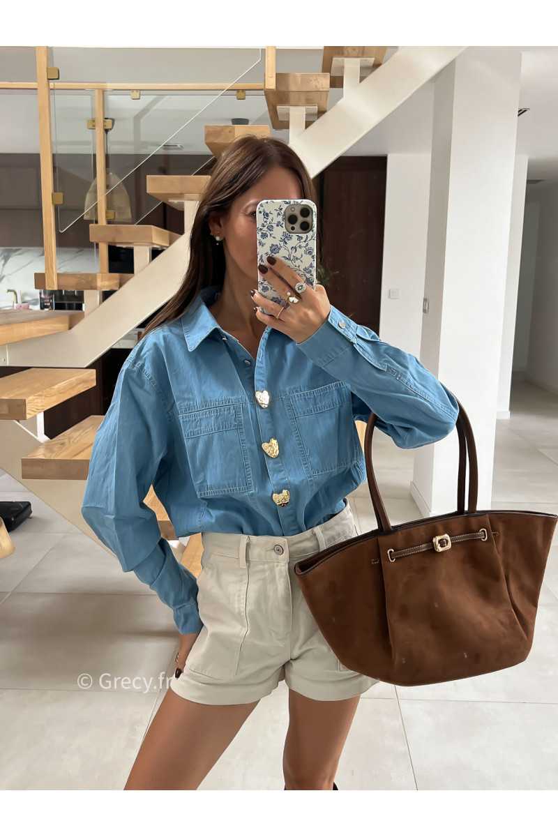 Sac cabas suédine camel chocolat mode tendance automne grecy