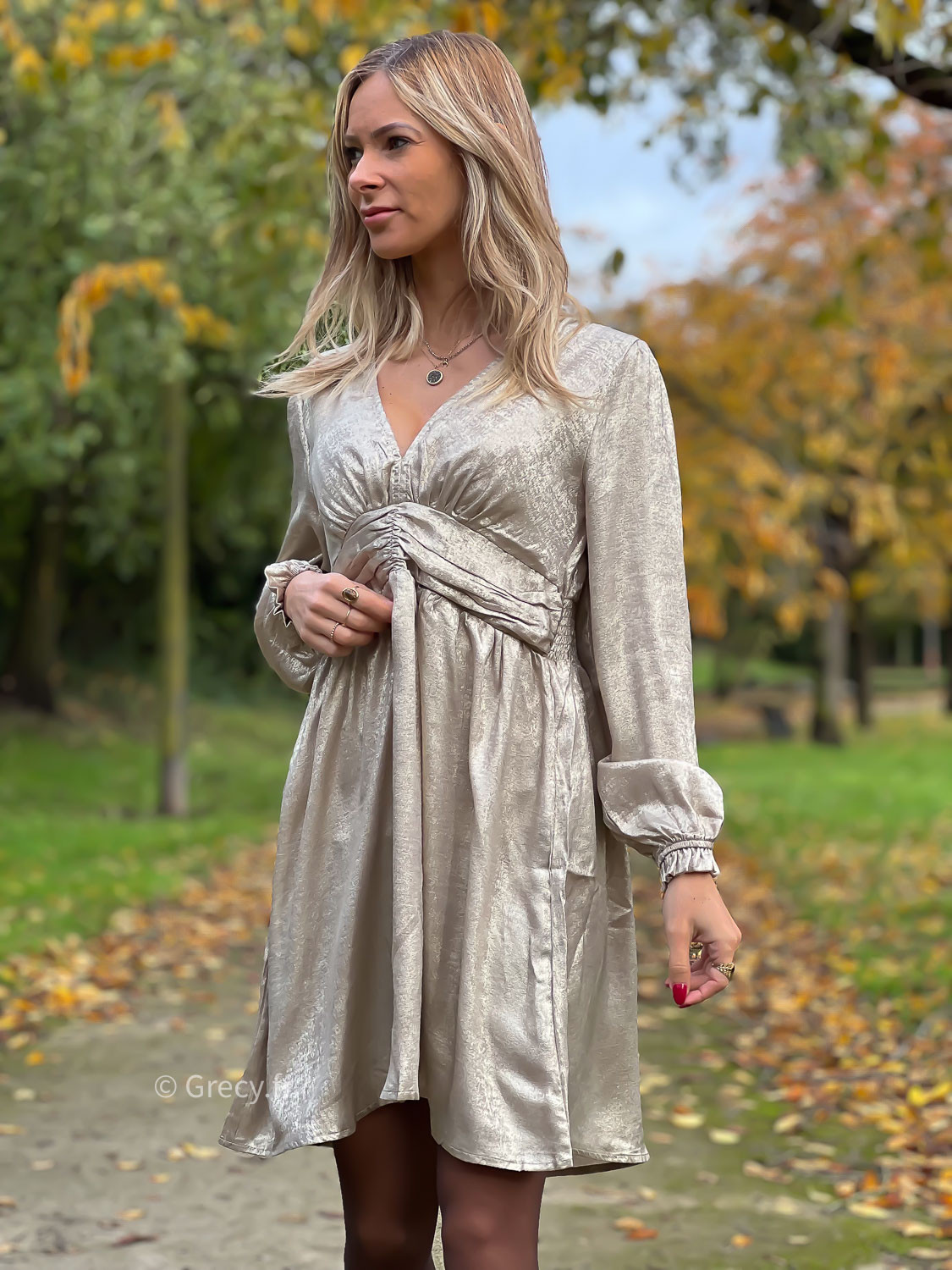 Zara robe dorée clearance