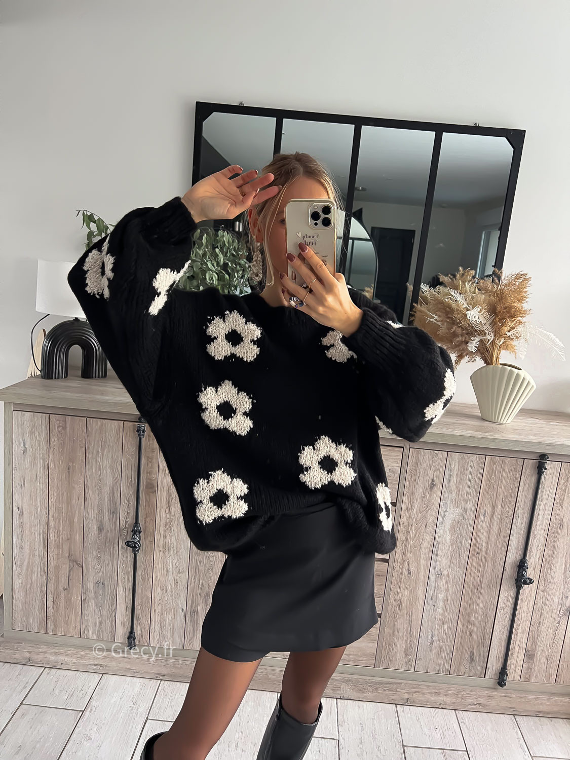 Pull best sale oversize maille