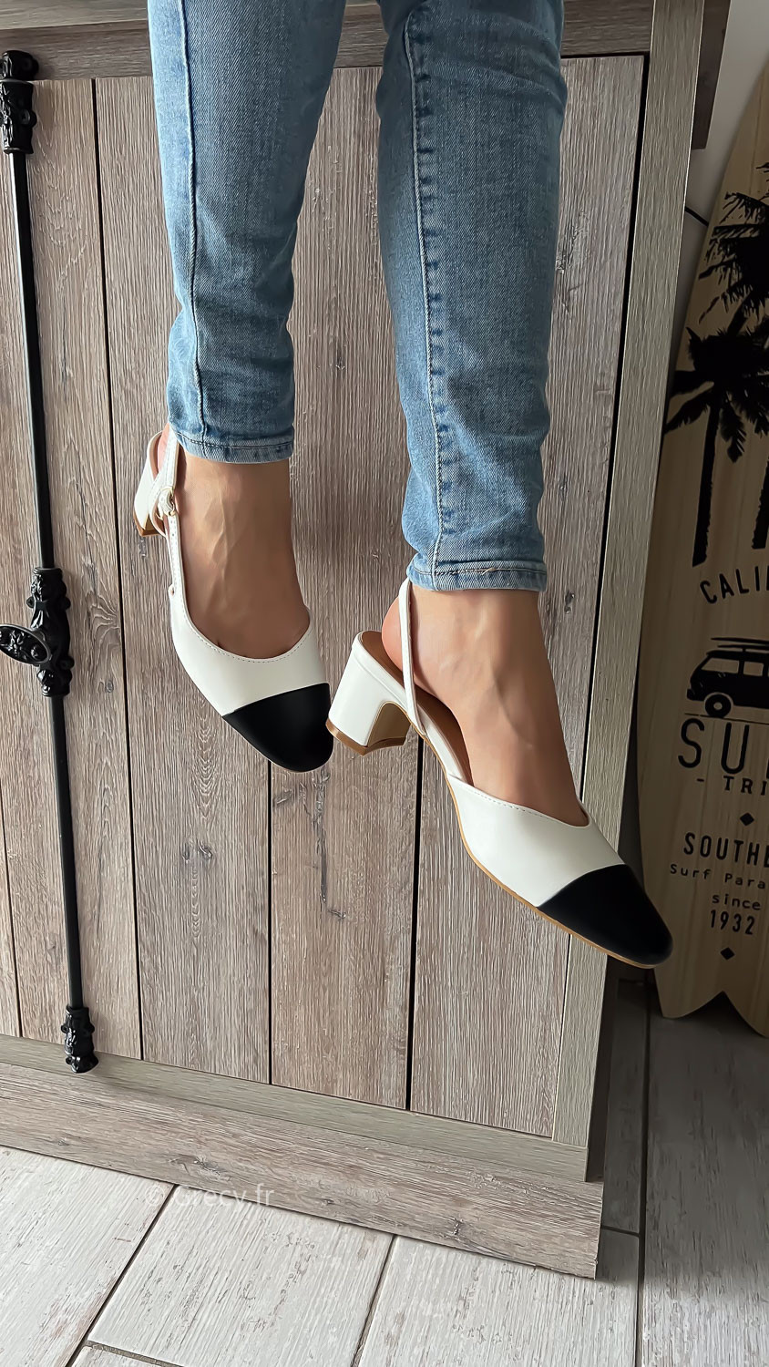 Escarpins a bride chanel online
