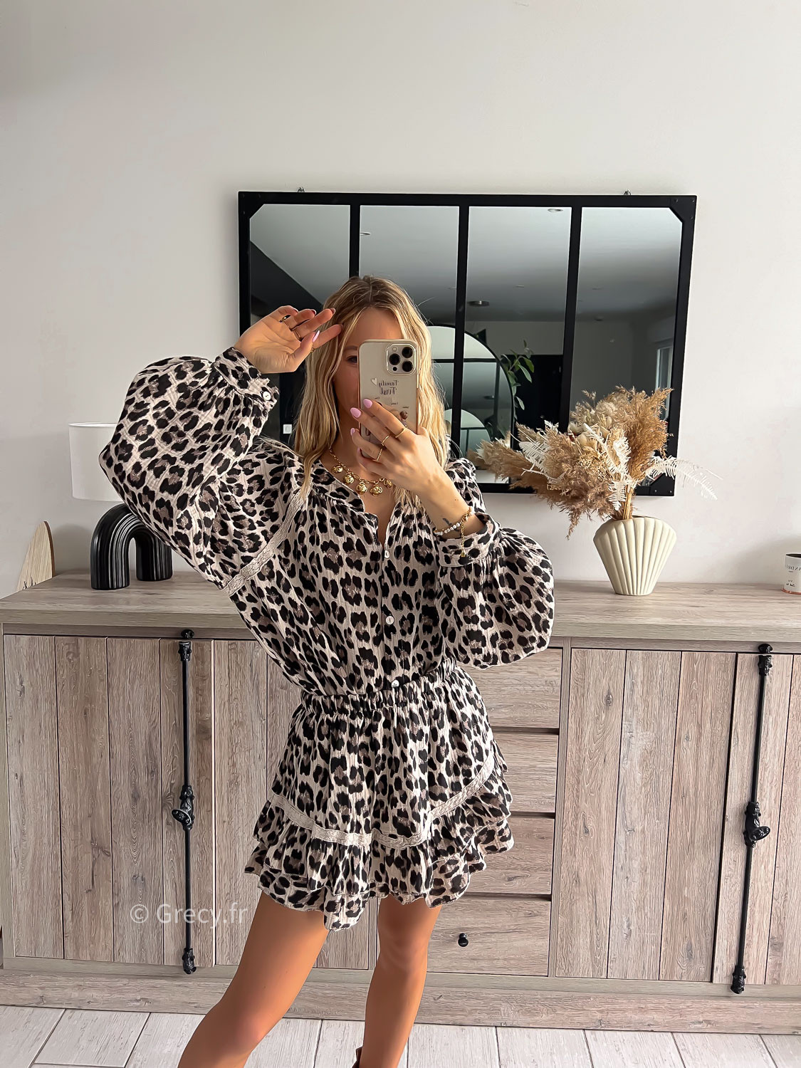 Jupe fluide leopard clearance